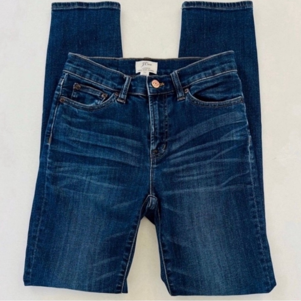 J. Crew Lookout High Rise Distressed Skinny Jeans 25
